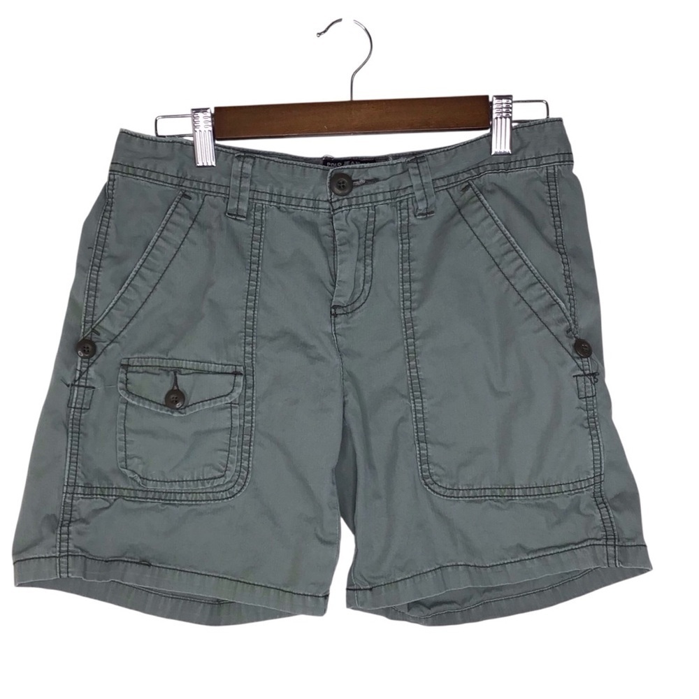 Vintage Polo Ralph Lauren Green Cargo Shorts Size 4.